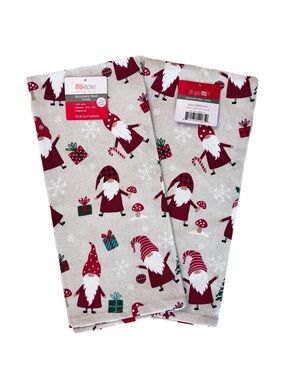 MüKitchen Designer Print Gnome Kitchen Towels Set of 2